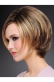 Exquisite 8" Short Straight Blonde Bob Wigs