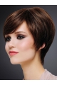 Style 8" Short Straight Brown Bob Wigs