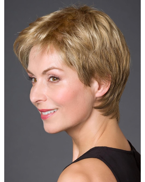 Incredible 100% Hand-tied Synthetic Straight 8" Short Wigs