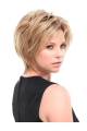 Straight 10" Blonde Synthetic Layered Hairstyles For Short Hair