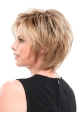 Straight 10" Blonde Synthetic Layered Hairstyles For Short Hair