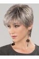 Straight Short 8" 100% Hand-tied Good Grey Wigs