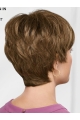 Brown 8" Boycuts Flexibility Capless Synthetic Wigs