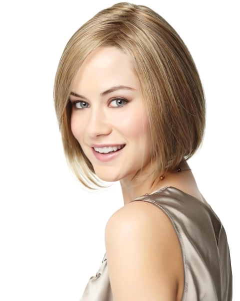 Blonde 10" Bob Synthetic Monofilament Wigs Short