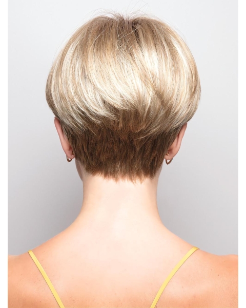 Short Straight Capless With Bangs Top Synthetic Wigs