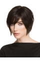 6" Black Straight Short Stylish Synthetic Lace Wigs