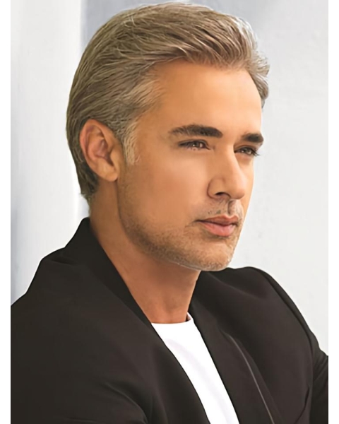 New Arrival 6" Straight Blonde Classic Men Wigs