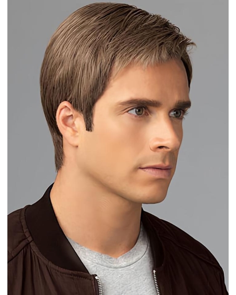 New Arrival 6" Straight Brown Classic Men Wigs