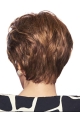 Gorgeous Monofilament Straight Brown Short Wigs