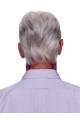 Cool White Monofilament Short Men Toupees