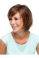 Style 100% Hand-tied Straight Brown Short Wigs