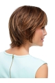 Style 100% Hand-tied Straight Brown Short Wigs