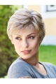 Stylish Short Straight 6" Grey Wigs