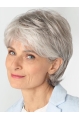 Fashional White Grey Short Straight High Quality Wigs