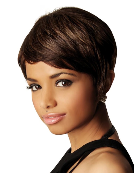 Capless Brown African American Wigs