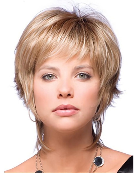 Blonde Impressive Boycuts Straight Short Wigs