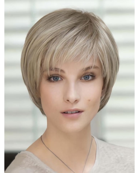 High Quality Blonde Straight Short Classic Wigs