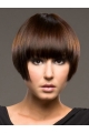 Exquisite Auburn Straight Short Human Hair Wigs