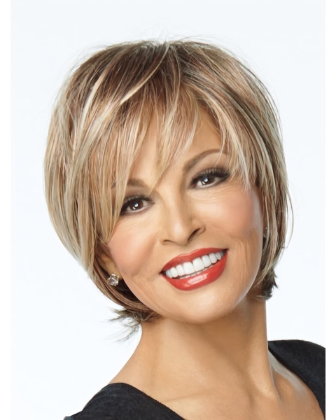 Faddish Blonde Monofilament Short Lace Front Wigs