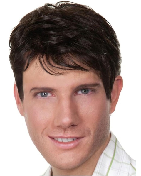 Best Straight Capless Short Men Wigs