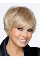 Sassy Monofilament Boycuts Blonde Short Wigs