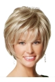 Faddish Blonde Straight Short Synthetic Wigs