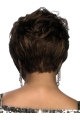 Refined Brown Straight Short African American Wigs