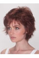 Good Auburn Layered Straight Short Wigs