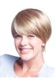 Remy Human Hair Blonde Monofilament Nice Short Wigs