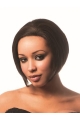 Brown Straight Lace Front African American Wigs