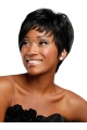 Nice Black Straight Short African American Wigs