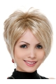 Online Blonde Straight Short Synthetic Wigs