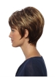 Excellent Straight Brown Boycuts Comfortable Wigs