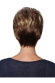 Excellent Straight Brown Boycuts Comfortable Wigs