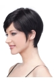 Black Lace Front Remy Human Hair Stylish Short Wigs