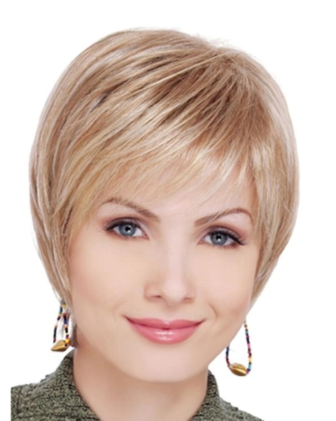 Blonde Lace Front Synthetic Soft Short Wigs