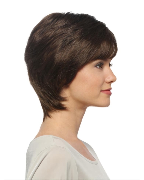 New Design Straight Black Layered Fashional Wigs