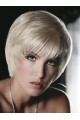 Young Fashion Platinum Blonde Short Mono Wigs