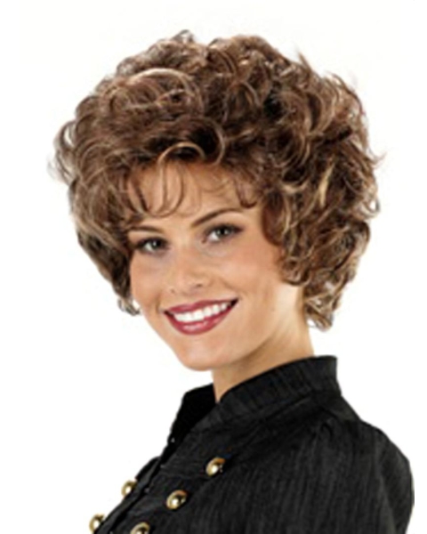 Monofilament Elegant With Bangs Straight Short Wigs