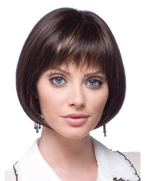 Glamorous Short Lace Front Synthetic Women  Bobs Wigs