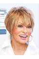 Stylish Blonde Straight Short Lace Front Synthetic Women Wigs