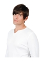 Stylish Straight Full Lace Short Human Hair Men Wigs