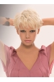 Young Fashion Platinum Blonde Short Capless Synthetic Women Wigs