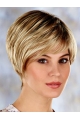 Blonde Comfortable Layered Straight Short Capless Synthetic Women Wigs