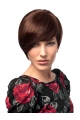 Auburn Straight Short Capless Human Hair Women Wigs