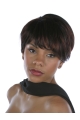 Brown Discount Layered Straight Short Capless Human Hair Women Wigs