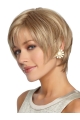 Blonde Straight Short Capless Synthetic Women Wigs