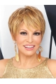 Beautiful Short Straight Blonde Boycuts Fashional Synthetic Women Wigs