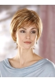 Comfortable Auburn Straight Short Petite Capless Synthetic Women Wigs