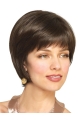 Brown Straight Short Capless Remy Human Hair Women Wigs